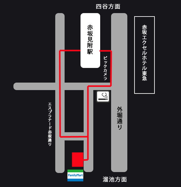 赤坂メンズエステMandala地図